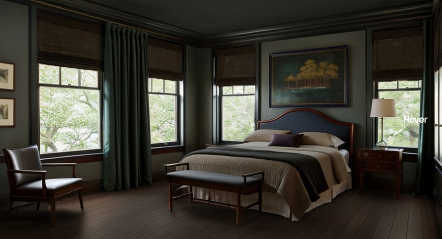 Hover Modern Gothic Bedroom