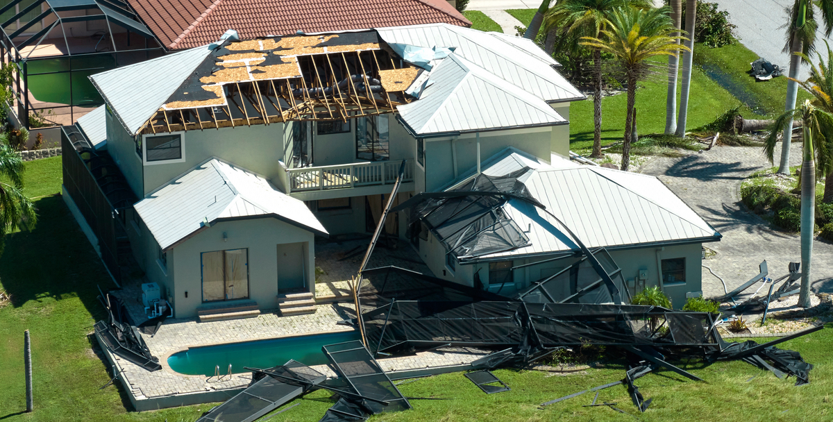 home roof damage post storm